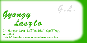 gyongy laszlo business card